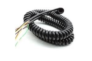 12 Cores 3m Spring Spiral Cable Coiled Cable for CNC Handheld Encoder