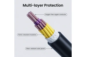 High Temperature Resistant KVV Copper Conductor XLPE Insulation PVC Jacket Control Cable for Power Distribution System