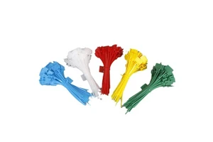 Factory Direct Color Nylon Label Cable Tie Net Binding Belt Elevator Tag Sign Mark Waterproof 100mm Length 2.5-3.0 Width