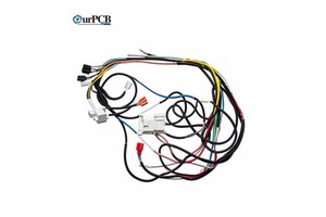 Custom Automotive Electric Scooter Rear Light Wire Harness Cable Assembly Power Supply Sleeved Cable Customization