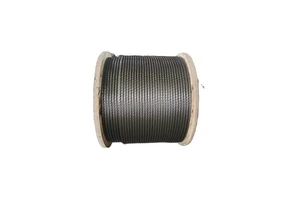 Ungalvanized Drawn Wire Rope 10mm Elevator Hoisting Cable 8x19S+IWRC Steel Core Heavy Duty High-Rise Lift Systems Welding