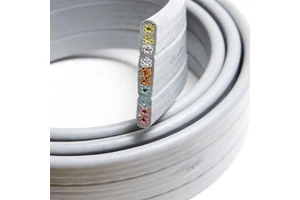 Iron Core Metal Optical Fiber Flexible Flat Special Lift Traveling Cat6 Elevator Cable
