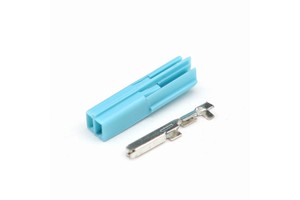 6098-3853 2Pin Cyan Automotive Wiring Harness Connector Housing with Female Terminals for Connectors Factory Direct Sale