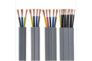 WR-TC TVVBP Elevator Parts Elevator Flat Belt Travelling Cable 2/3/4/5/6/7/8/10 Core Power Electric Cable