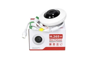 DS-2CD2955G0-ISU Hik 5MP POE Outdoor Security Fisheye Network Camera Night Vision CMOS Sensor IP67 NVR SD Card & Cloud Support
