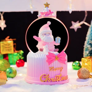 Christmas gifts: Christmas crystal balls, music boxes, snowflakes shining, exquisite Christmas small gifts, factory direct sales