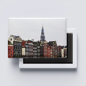 Customized Netherlands Country City Souvenir Gifts Tourist Gifts Refrigerator Tinplate Fridge Magnet