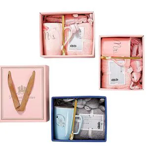 Premium Handcrafted Festive Business Wedding Birthday Cup Gift Set Auto-Opening Christmas Graduation Events Box for Celebrations