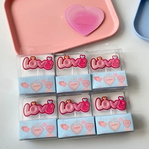 Creative Colorful Valentine's Day Love Birthday Party Candles with Heart Mix Candy Color Letters Cake Candle