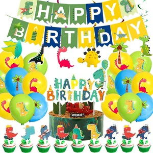 Dinosaur Birthday Decorations Dinosaur Party Supplies Children's Birthday Jungle Safari Theme Decorations for Boys and Girl
