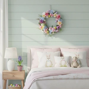 Modern Handmade Plastic Artificial Wreath for Valentine's Day Decorations