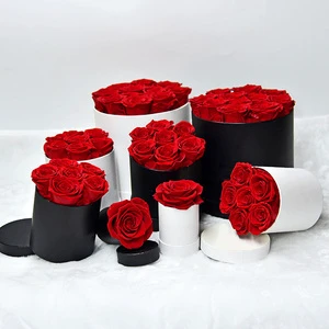Artificial Flower Eternal Rose in Box Preserved Real Rose Flowers Best Mother'S Day & Valentine's Day Gift Romantic Gift
