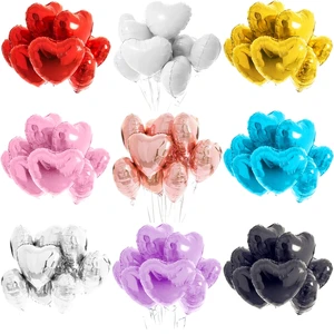 Big Large 18inch Professional Baby Adult Children Happy Birthday Valentines Day Wedding Party Decor Golden Foil Heart Balloon