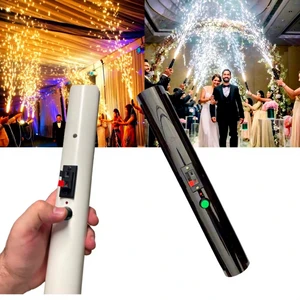 Indoor Stage Fireworks Machine with Remote Control Cold Pyro Iron Spark Sparkler Hand Gun Firing for Party Decorations in India