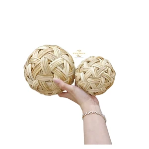 Eco Friendly Rattan Ball Natural Handmade Vase Filler Ornament for Wholesale Supply