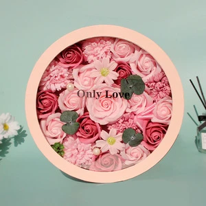 Valentine's Day Soap Flower Gift for Girlfriend Mother & Women's Day-Creative Birthday Surprise 24cm Diameter