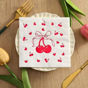 Party Napkins Gold Foil Birthday Decoration Party Supplies Disposable Napkin for Birthday Party Adult Ceremony
