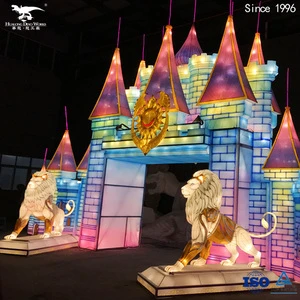 Cartoon Castle Entrance Silk Lantern Chinese Lantern Expert