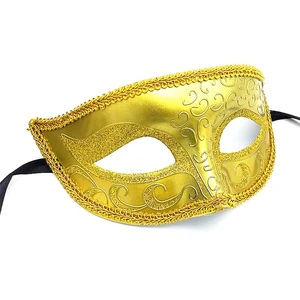 Plastic Venetian Masquerade Ball Mask for Halloween Mardi Gras Parties Props