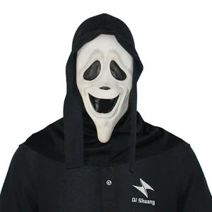 Exclusive Halloween Ghost Horror Scream Spooky Party Mask for Costume Balls-Vinyl Plastic DIY Halloween Supplies