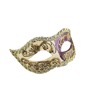 Halloween Masque Ball High-grade Pure Hand-painted Venetian Royal Mask Half Face Carnival Stage Performance Mask