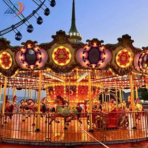 Commercial Good Price Funfair Outdoor Luxury Carnival Game Kids Carousel Horse Rides Merry Go Round Equipment For Sale