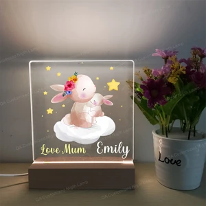 Personalized Mother's Day Gift for Mom From Custom Acrylic Night Light Meaningful Birthday Christmas Present Gift