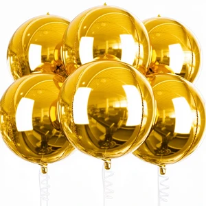 Hot Sale Eco-Friendly 4D Round Foil Balloons 22 Inch for Party Graduation Chinese New Year & Halloween Decorations
