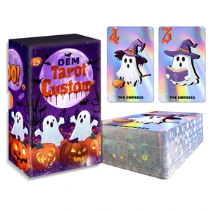 Customized Laser Card Vendors Customize Collectible Card Game Cards For Children And Adults Custom Halloween Tarot Deck