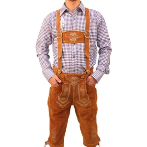 Men Bavarian Lederhosen OEM Custom Oktoberfest German Beer Festival Cosplay Costume Pants Bavarian