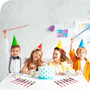 Custom Kids Party Favors Pop Retractable Toy Shake Stick Out Paper Swords Chinese Yo-Yo Toy Assorted Color Set Party Favors
