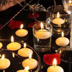 Water Float Floating Tea Light Cylindrical Paraffin Wax Romantic Aromatherapy Candle Restaurant Wedding Candle