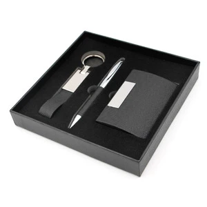 New Product Ideas 2024 Luxury Promotional 3 in 1 P Customized Corporate Business Gift Set for Men