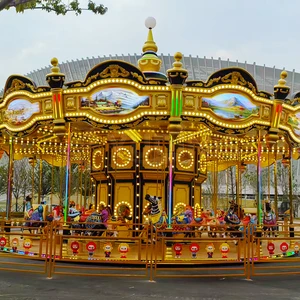 Amusement Park Games 36 Seats Luxury Carousel Rides Adult Large Outdoor Amusement Equipment Carousel To Children