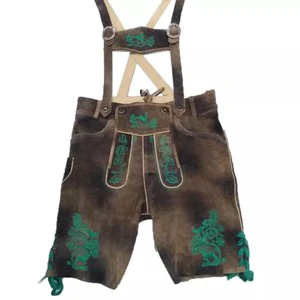 Men's Oktoberfest Costume Set German Bavarian Beer Festival Attire with Hat Pants & Trousers for Adults Halloween Wear