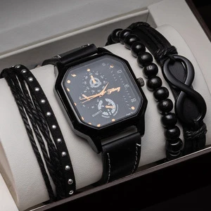 Men's Watch Set Quartz Stainless Steel Valentine's Day & Father's Day Business Gift