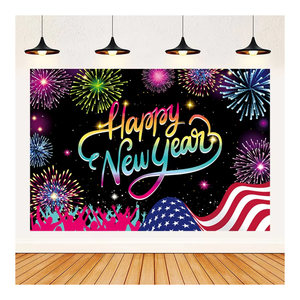 2025 New Year Theme Party Decorations Wall Background Hanging Cloth Photography Props Home Wall Accessories