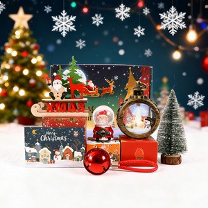 HBC 2025 Exquisite Leather Christmas Gift Set-Creative New Year Ornament Combination Warm Gift for Christmas Eve