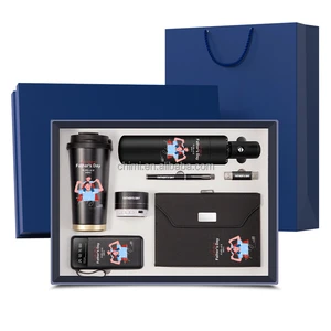 Christmas Business Gift Set Luxury Mug+Umbrella+Pen+Usb+Speaker+Diary+PowerBank Fathers Day Gifts Corporate Promotional With Box