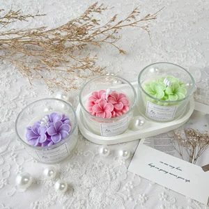 Mother's Day Gift Cup Wax Egg Flower Fragrance Candle Birthday Gift