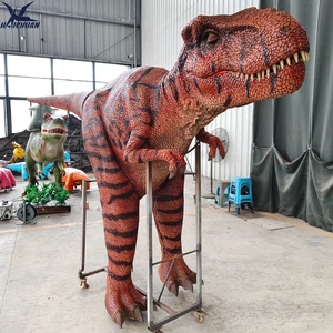 Life-Size Realistic Animatronic Trex Costume Wearable Dinosaur Suit For Theme Park Halloween Event Parade