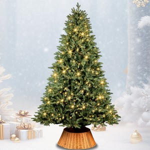 PE PVC Mixed Christmas Tree LED Lights (Multicolored/Warm White) Holiday Decor Living Room