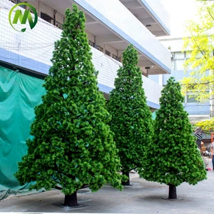 Factory Design Plastic Tree Fiberglass Artificial Pine Plant Custom Faux Cedar Tree For Outdoor Decor Simulation Christmas Trees