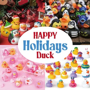 Inventory Styles Mixed 2-inch Rubber Duck Wholesale Bath Toys Christmas Halloween Valentine's Day Independence Day Easter