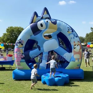 Outdoor Kids Bluey Bounce House Inflatable Castle Bouncer Party Rental Toddler Inflatable Jumping Bluey Bouncy Castle