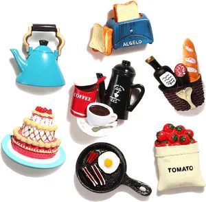 Creative Home Decor Food-Shaped Resin Stereoscopic Fridge Magnet For Kitchen Home Office Decor