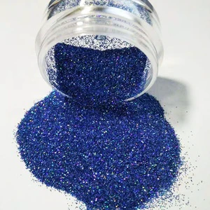 Wholesale Factory Vintage Christmas 1 Piece PET Flower Shape Holographic Glitter Sparkling Decoration Supplies