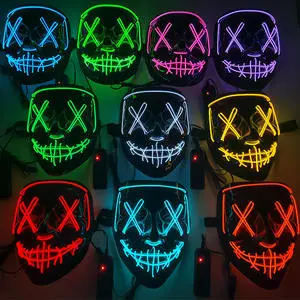 Best Selling Products 2022 Halloween Glow Mask Inflatable Halloween Decorations Mask Halloween Terror Haunted House