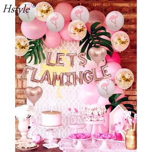 31 Pcs Flamingo Themed Birthday Balloon Party Decoration Supplies Set SET683