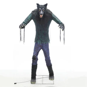 New Halloween 2026 Items Outdoor Giant Scary Towering Animated Mega Wolf Halloween Animatronic